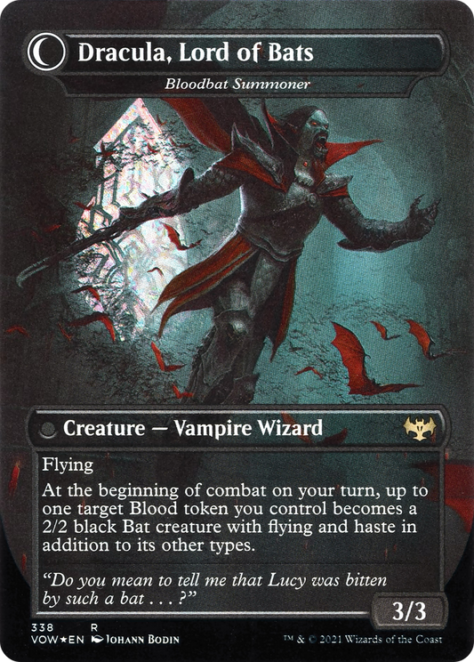 Voldaren Bloodcaster // Bloodbat Summoner | Innistrad: Crimson Vow #338