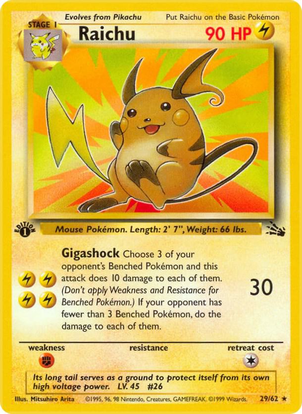 Raichu (29) | Fossil #29/62