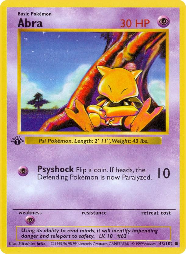 Abra | Base Set (Shadowless) #043/102