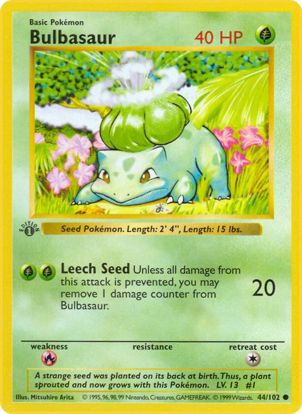 Bulbasaur | Base Set (Shadowless) #044/102