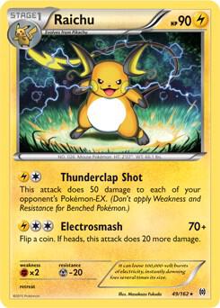 Raichu - 49/162 (XY BREAKthrough) (Cracked Ice Holo) | Deck Exclusives #049/162