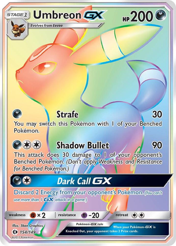 Umbreon GX (Secret) | SM Base Set #154/149