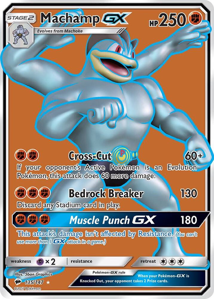 Machamp GX (Full Art) | SM - Burning Shadows #135/147