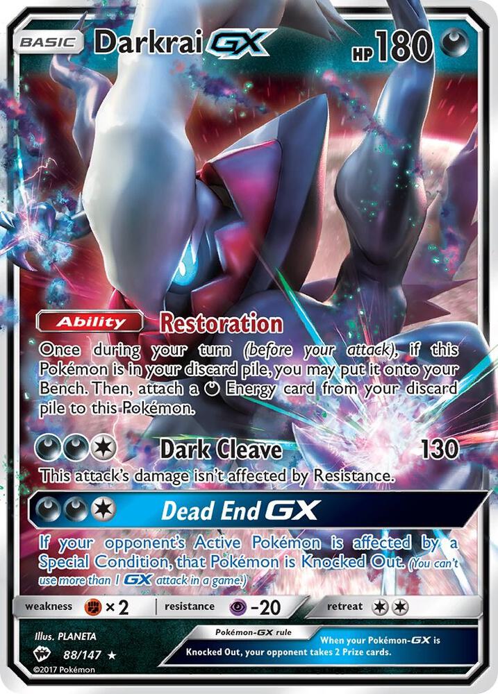 Darkrai GX | SM - Burning Shadows #88/147