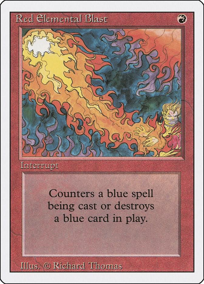 Red Elemental Blast | Revised Edition #unknown