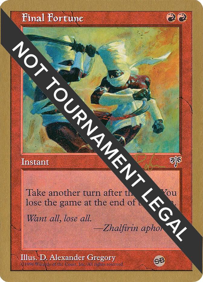 Final Fortune - 1998 Ben Rubin (MIR) (SB) | World Championship Decks #unknown