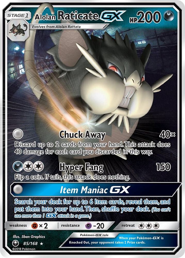 Alolan Raticate GX | SM - Celestial Storm #85/168