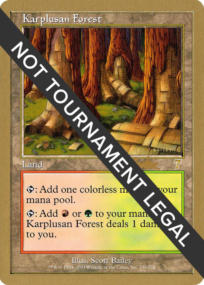 Karplusan Forest - 2002 Brian Kibler (7ED) | World Championship Decks #unknown