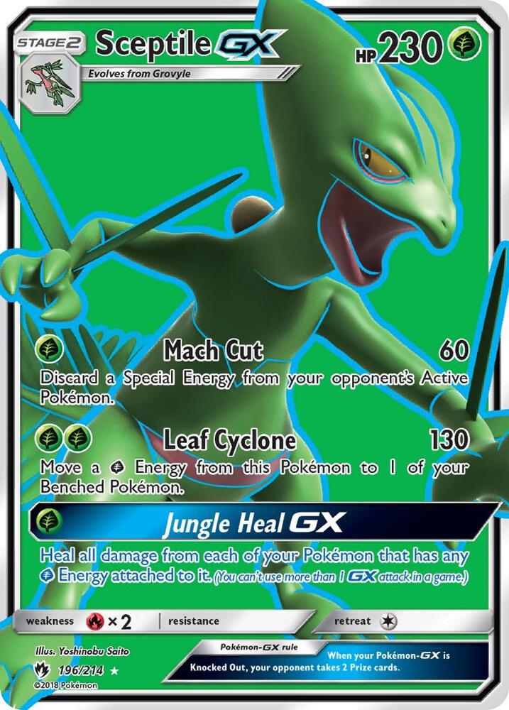 Sceptile GX (Full Art) | SM - Lost Thunder #196/214