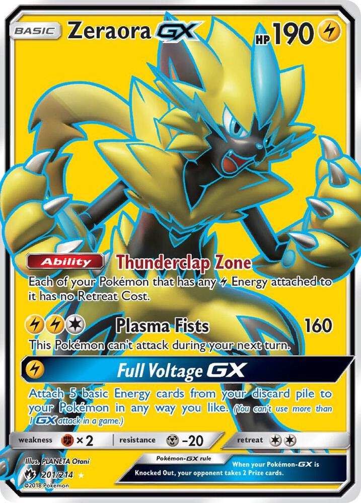 Zeraora GX (Full Art) | SM - Lost Thunder #201/214