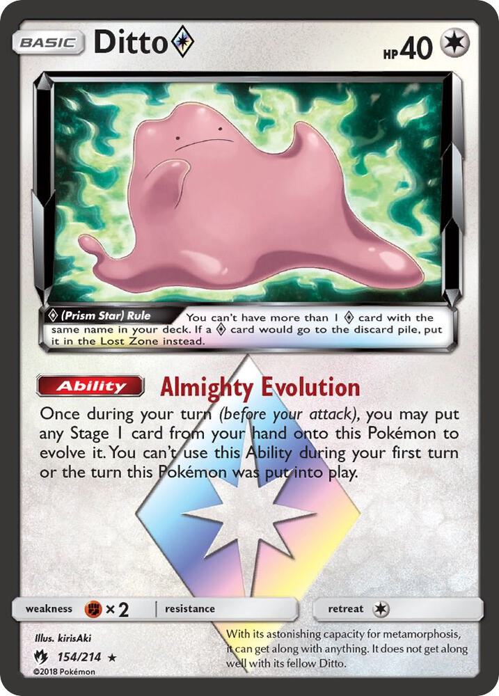 Ditto Prism Star | SM - Lost Thunder #154/214