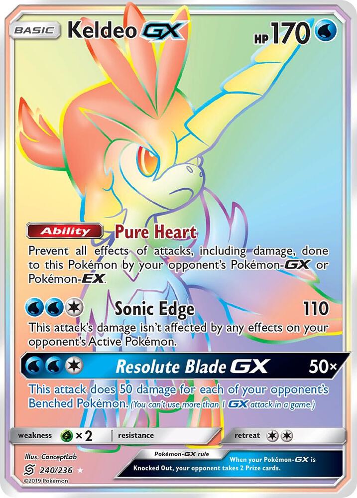 Keldeo GX (Secret) | SM - Unified Minds #240/236