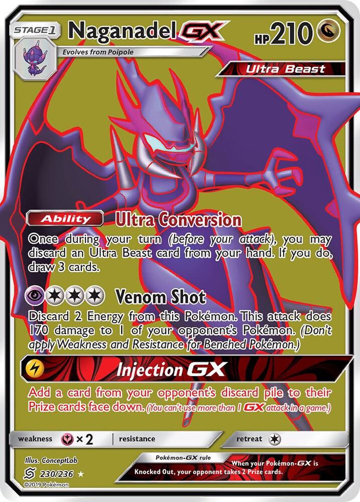 Naganadel GX (Full Art) | SM - Unified Minds #230/236