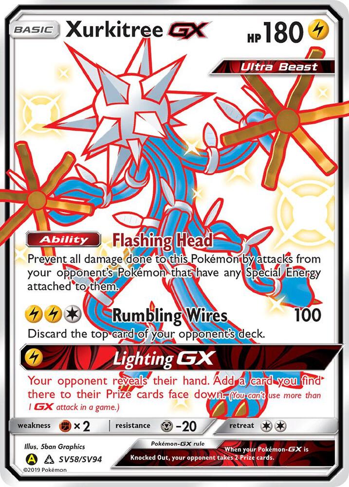 Xurkitree GX | Hidden Fates: Shiny Vault #SV58/SV94