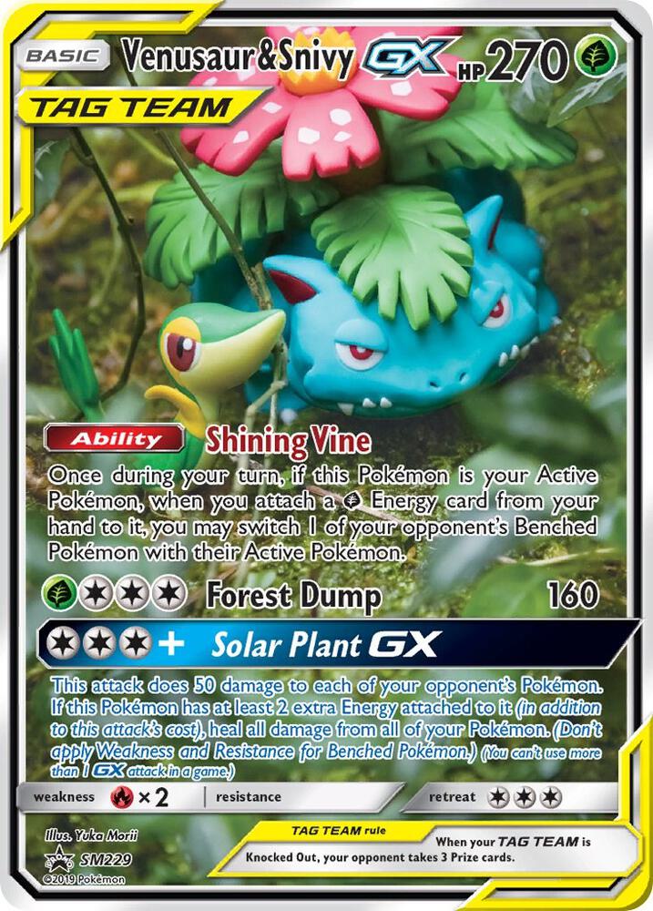 Venusaur & Snivy GX - SM229 | SM Promos #SM229