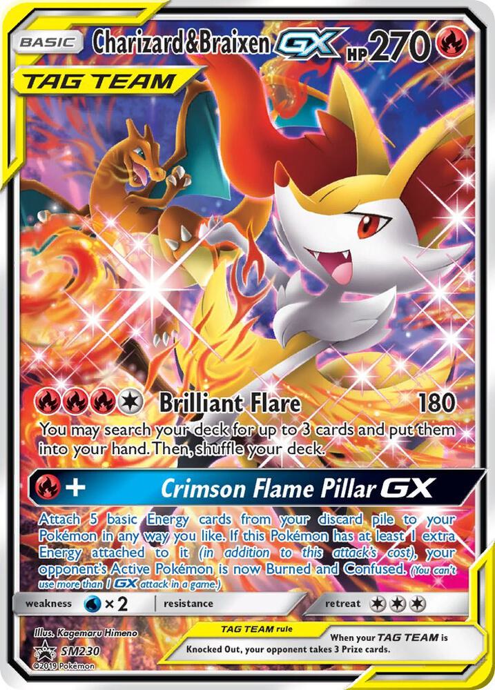 Charizard & Braixen GX - SM230 | SM Promos #SM230