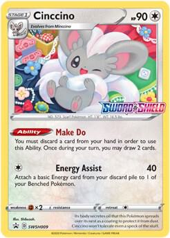Cinccino - SWSH009 (Prerelease) | SWSH: Sword & Shield Promo Cards #SWSH009