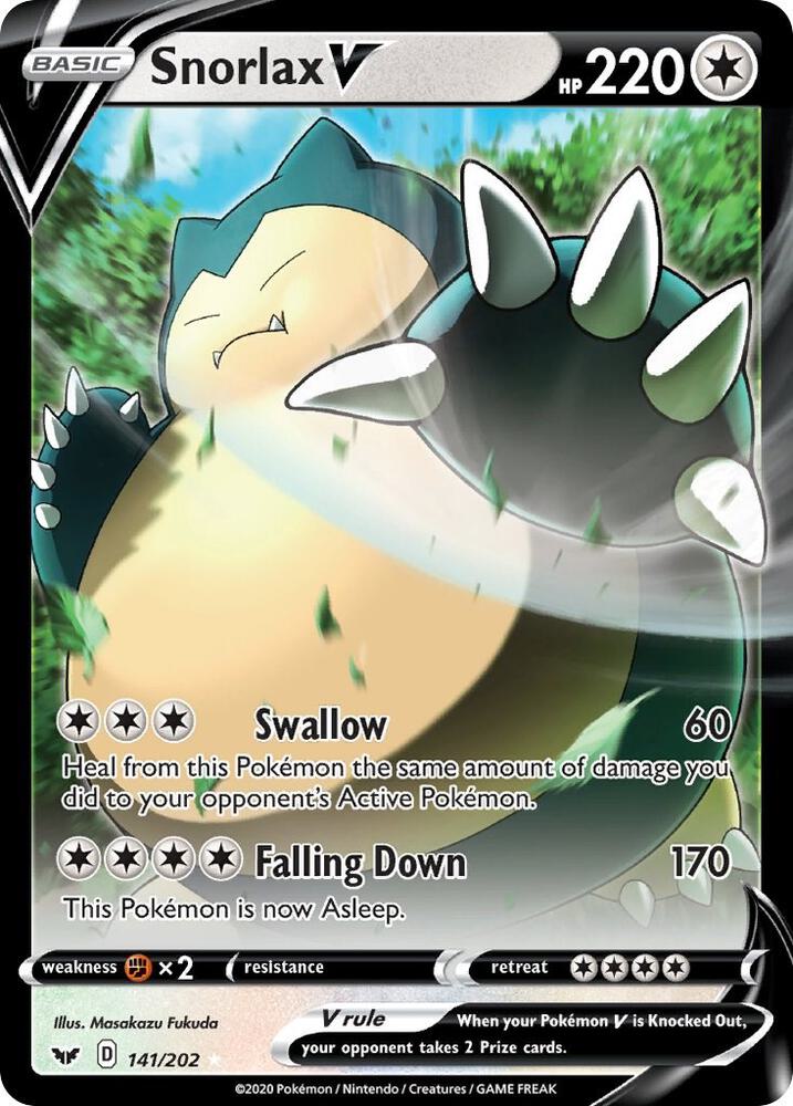 Snorlax V | SWSH01: Sword & Shield Base Set #141/202