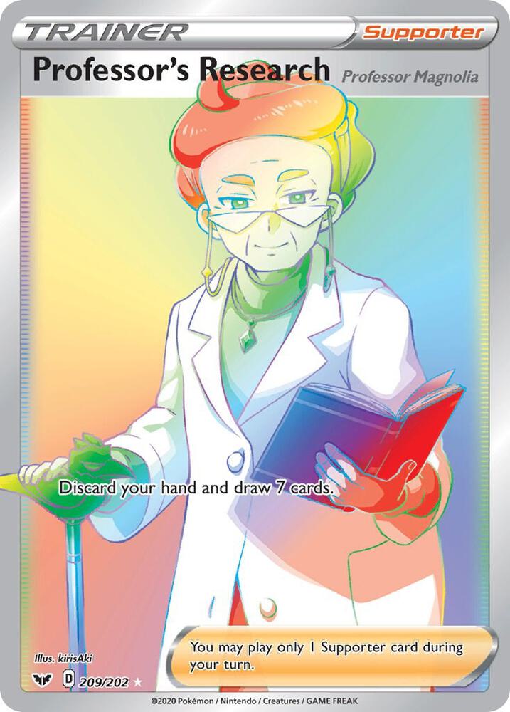 Professor's Research (Secret) | SWSH01: Sword & Shield Base Set #209/202
