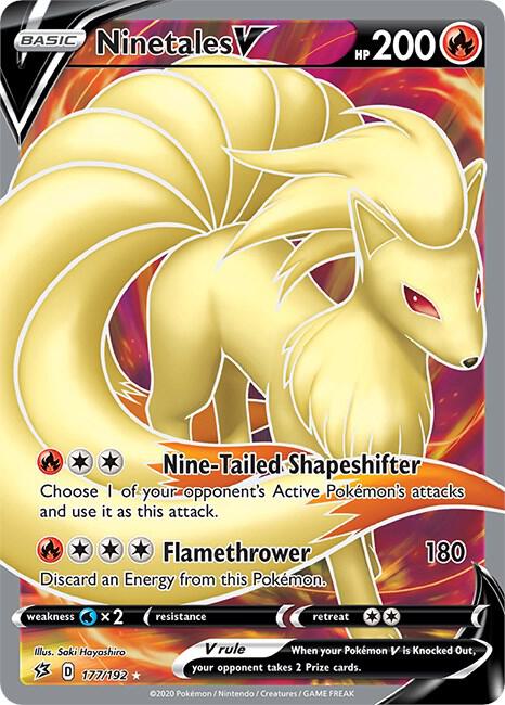 Ninetales V (Full Art) | SWSH02: Rebel Clash #177/192