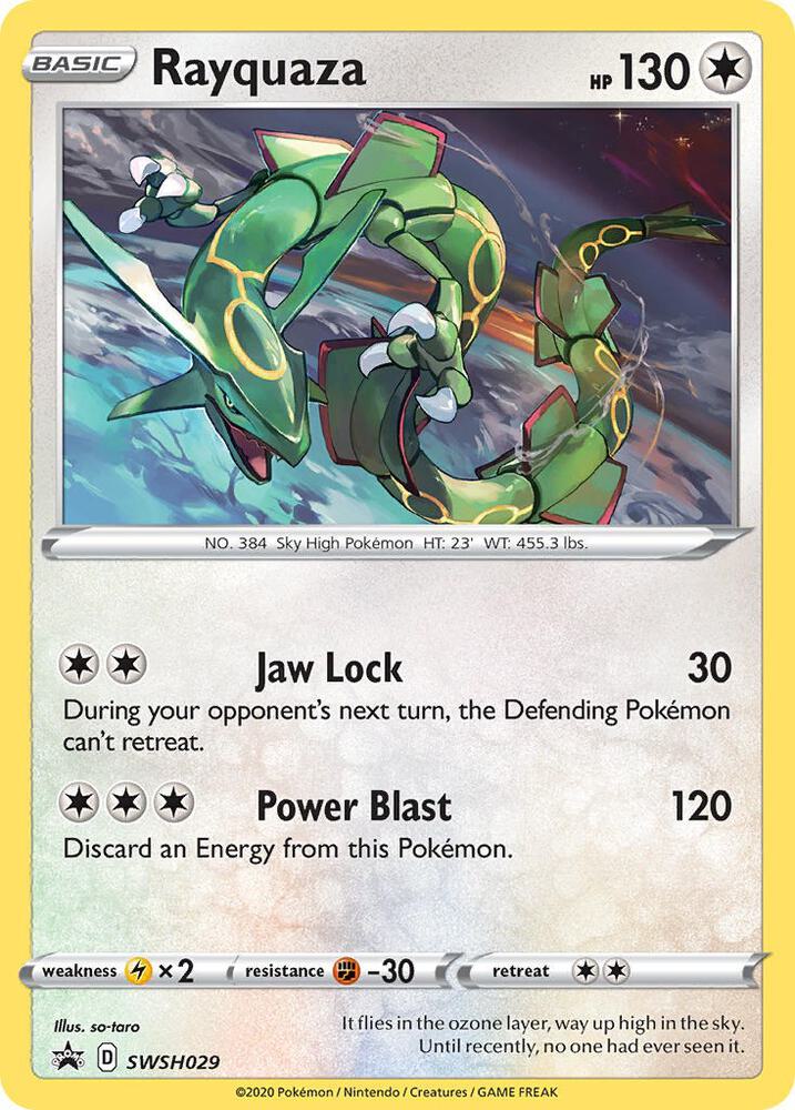Rayquaza - SWSH029 | SWSH: Sword & Shield Promo Cards #SWSH029