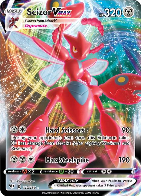 Scizor VMAX | SWSH03: Darkness Ablaze #119/189