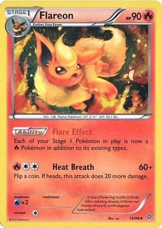 Flareon - 13/98 (Cosmos Holo) | Miscellaneous Cards & Products #013/098