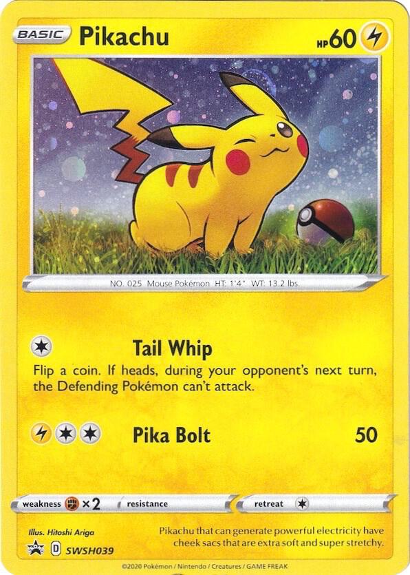 Pikachu - SWSH039 | SWSH: Sword & Shield Promo Cards #SWSH039