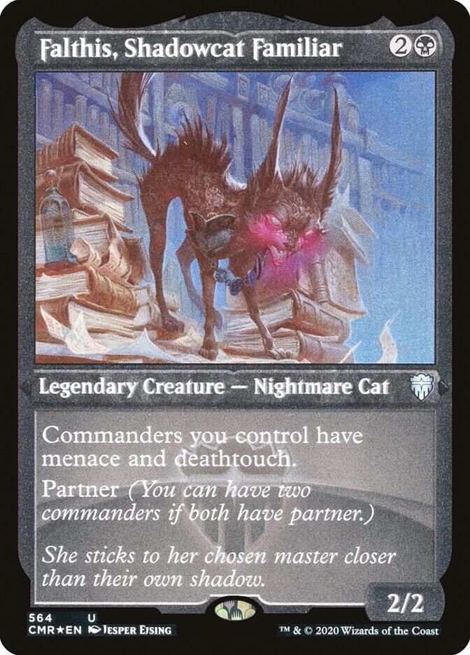 Falthis, Shadowcat Familiar (Foil Etched) | Commander Legends #564