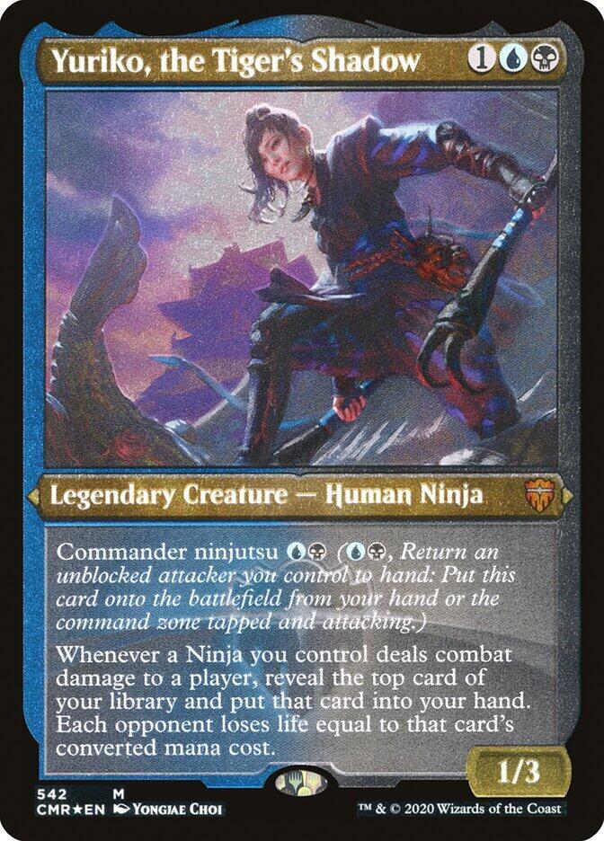 Yuriko, the Tiger's Shadow (Foil Etched) | Commander Legends #542