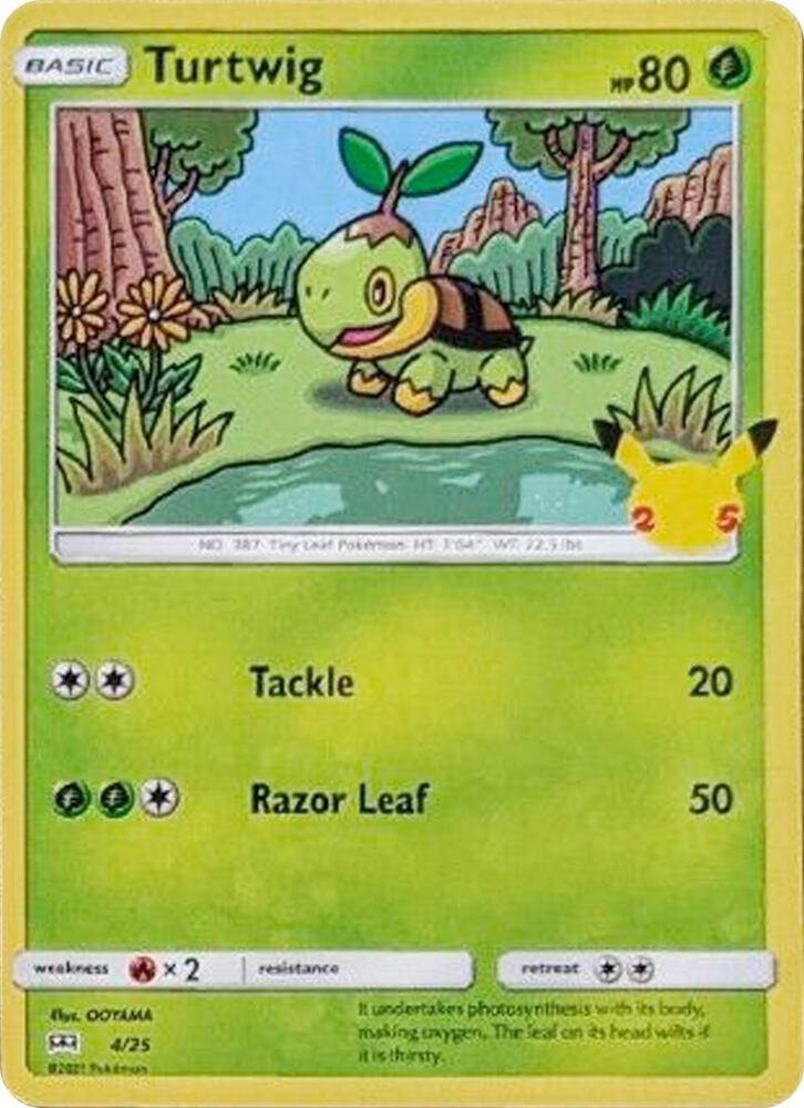 Turtwig - 4/25 | McDonald's 25th Anniversary Promos #004/025