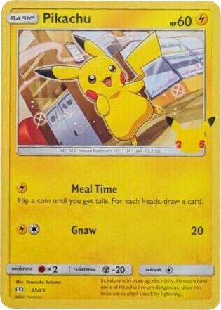 Pikachu - 25/25 | McDonald's 25th Anniversary Promos #025/025