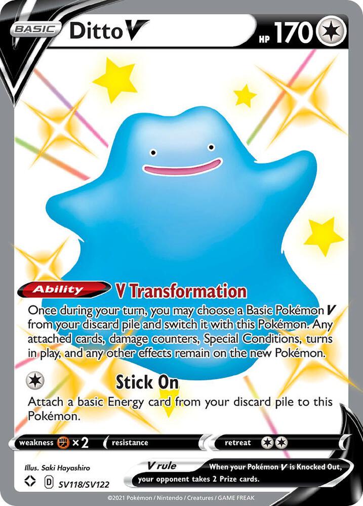 Ditto V | Shining Fates: Shiny Vault #SV118/SV122