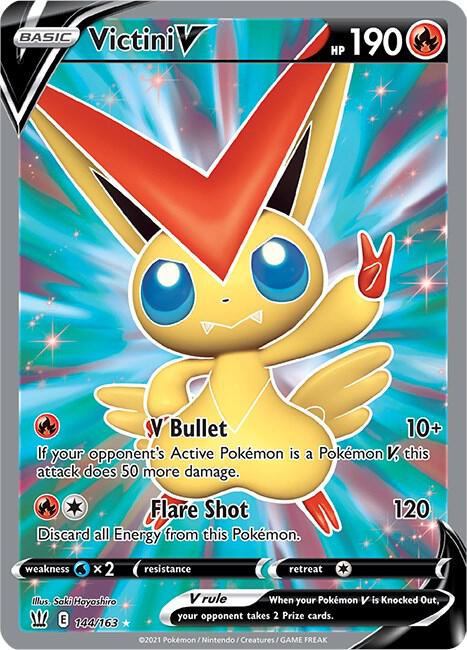 Victini V (Full Art) | SWSH05: Battle Styles #144/163