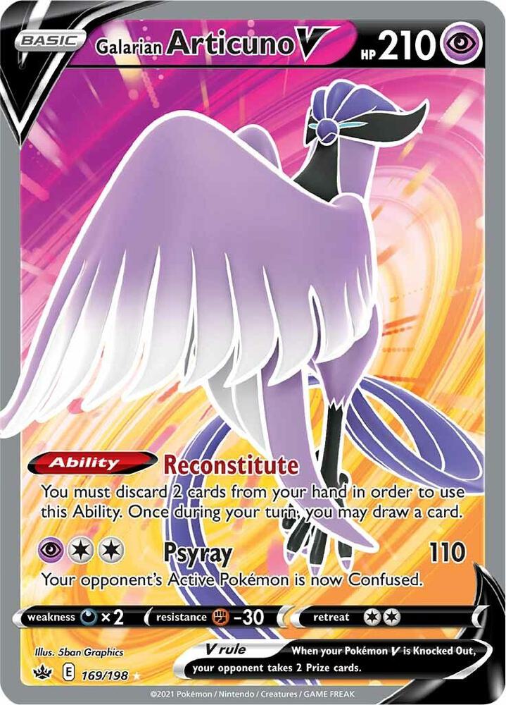 Galarian Articuno V (Full Art) | SWSH06: Chilling Reign #169/198