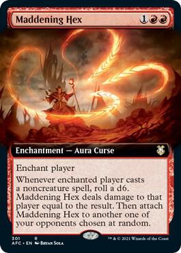 Maddening Hex (Extended Art) | Commander: Adventures in the Forgotten Realms #301