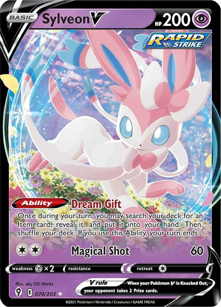 Sylveon V | SWSH07: Evolving Skies #074/203