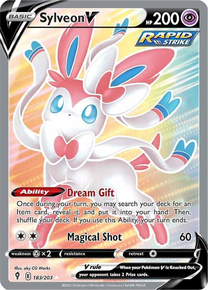 Sylveon V (Full Art) | SWSH07: Evolving Skies #183/203