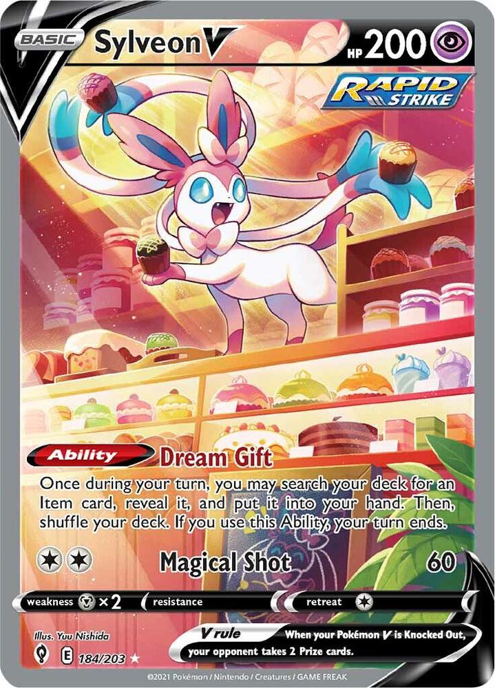 Sylveon V (Alternate Full Art) | SWSH07: Evolving Skies #184/203