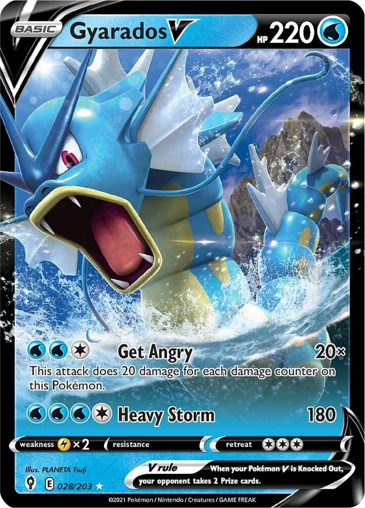 Gyarados V | SWSH07: Evolving Skies #028/203
