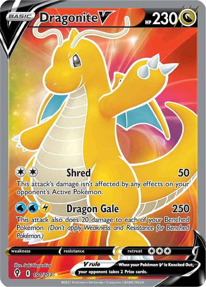 Dragonite V (Full Art) | SWSH07: Evolving Skies #191/203