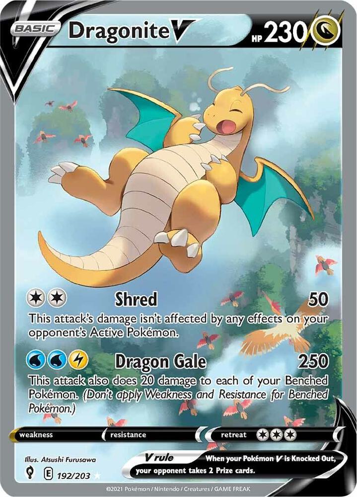 Dragonite V (Alternate Full Art) | SWSH07: Evolving Skies #192/203