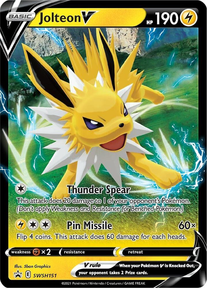 Jolteon V - SWSH151 | SWSH: Sword & Shield Promo Cards #SWSH151