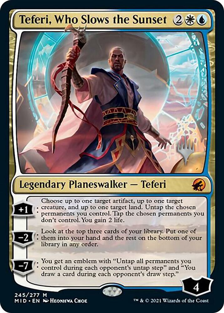 Teferi, Who Slows the Sunset | Promo Pack: Innistrad: Midnight Hunt #245