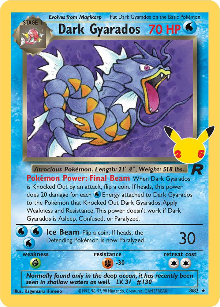 Dark Gyarados | Celebrations: Classic Collection #8/82
