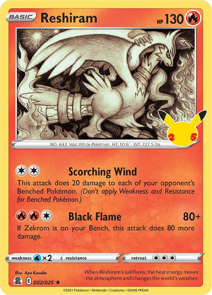 Reshiram | Celebrations #002/025