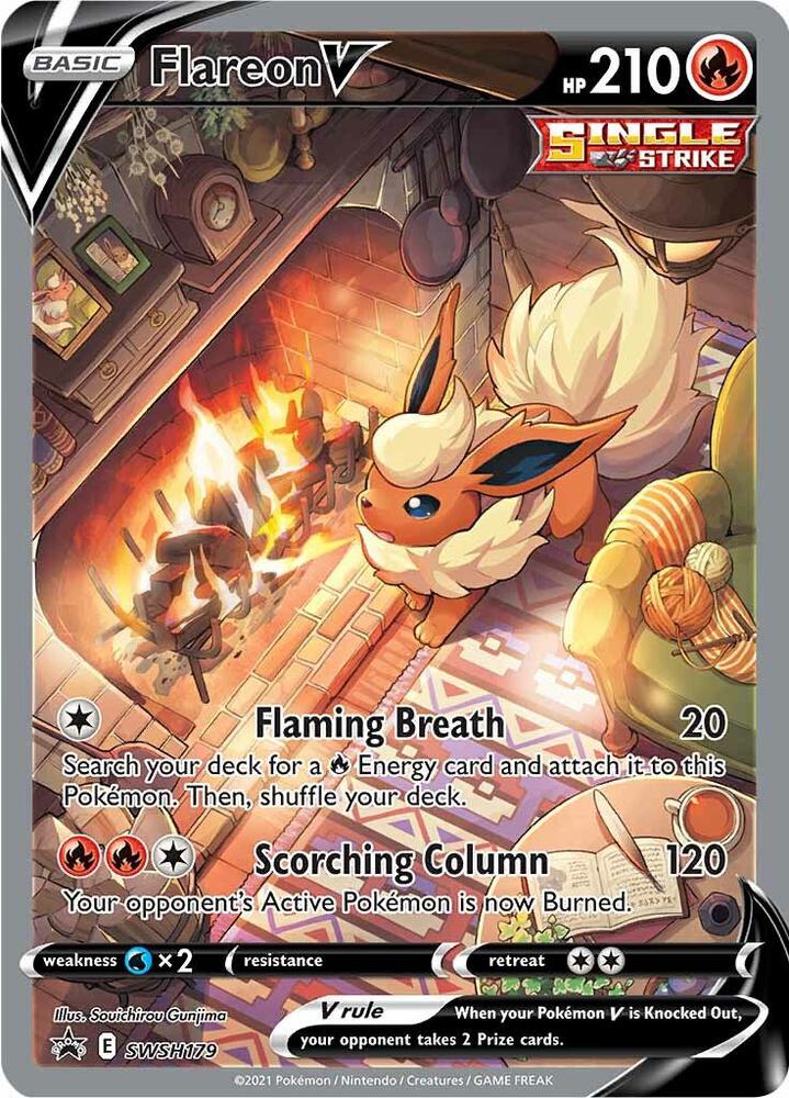 Flareon V - SWSH179 | SWSH: Sword & Shield Promo Cards #SWSH179