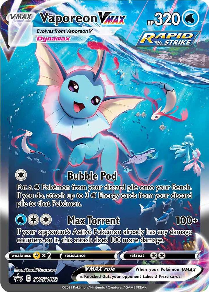 Vaporeon VMAX - SWSH182 | SWSH: Sword & Shield Promo Cards #SWSH182