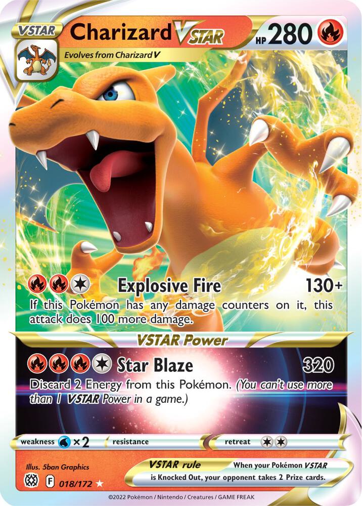 Charizard VSTAR | SWSH09: Brilliant Stars #018/172