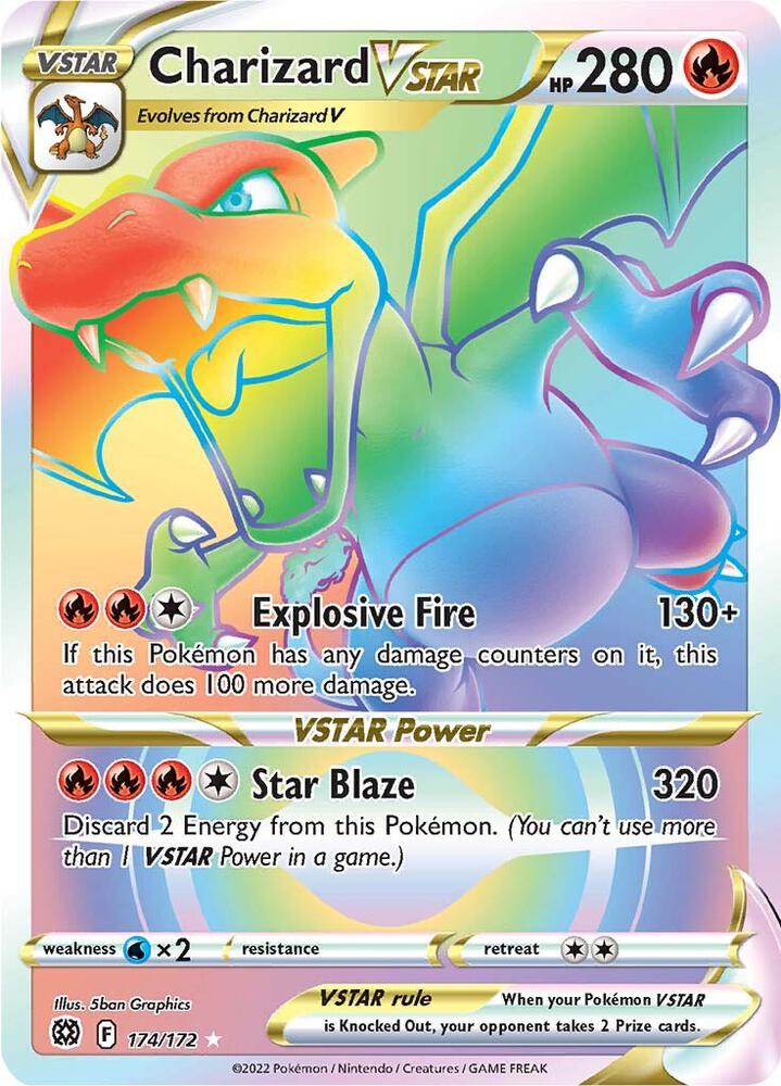 Charizard VSTAR (Secret) | SWSH09: Brilliant Stars #174/172